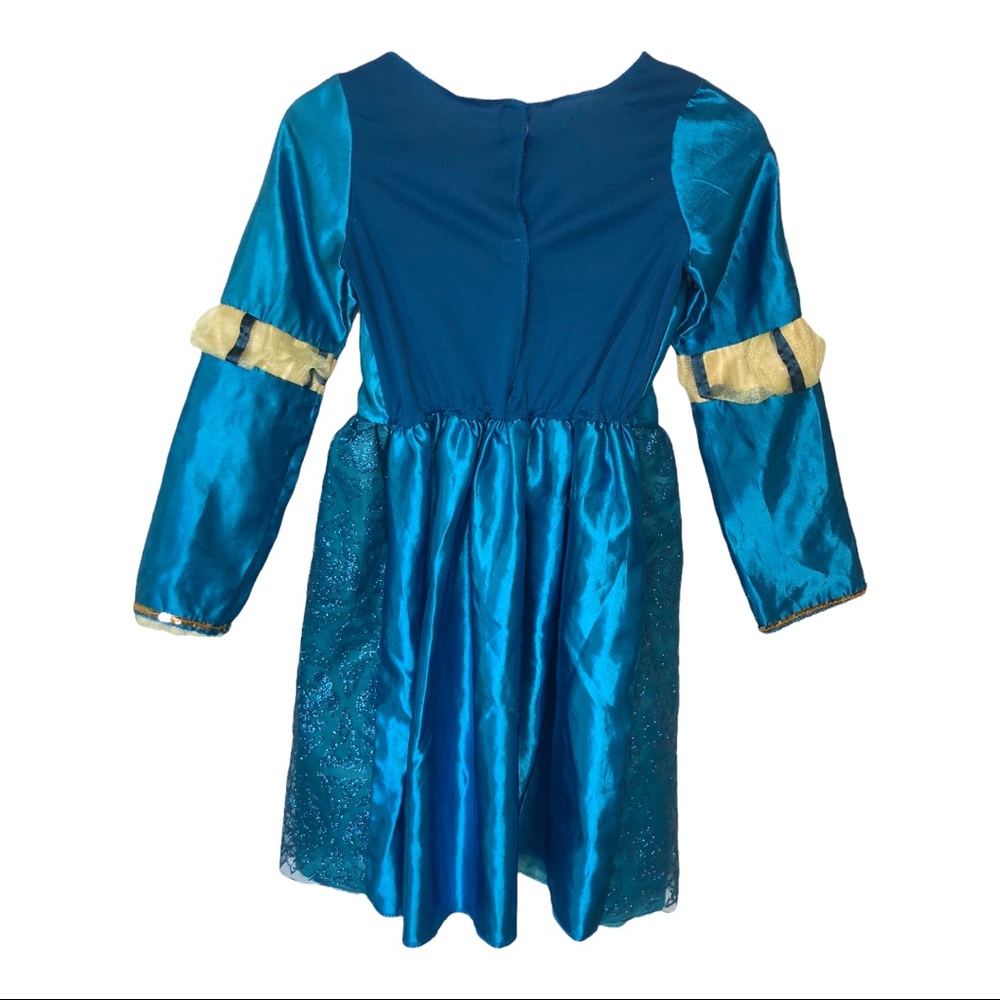 Disney Merida Blue Dress Up Halloween Costume Gown size 4 to 6X - Picture 5 of 12